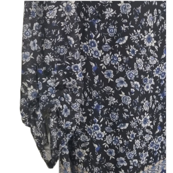 NWT Speechless Bohemian Navy and Blue Floral Mini Dress ~S - Picture 2 of 7